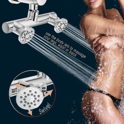 China Without referral Wholesale China Sanitary Supplier Bathroom Faucet Water Mixer Shower Head With Slide Bar Set for sale