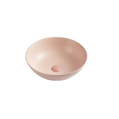 China European Mordern Style Color Round Sanitary Ware Bathroom Matte Hand Wash Basin for sale