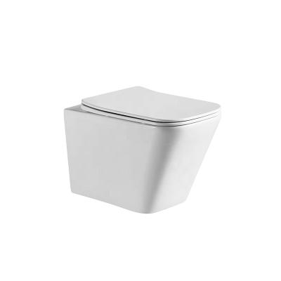 China High Quality European Matte Color Hidden Cistern Design Ceramic Wall Hung Toilet for sale