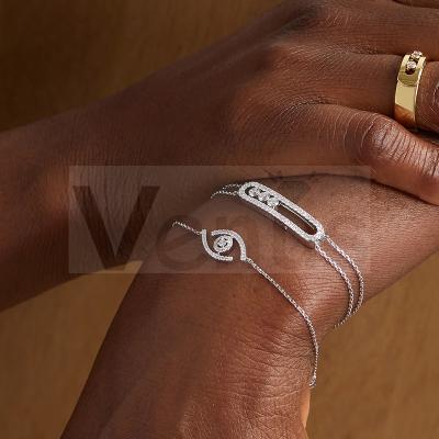 China High Quality Jewelry 925 Sterling Silver Stacked Evil Eyes Lucky Amulet Bracelet of VENUS Women 2021 CLASSICS for sale