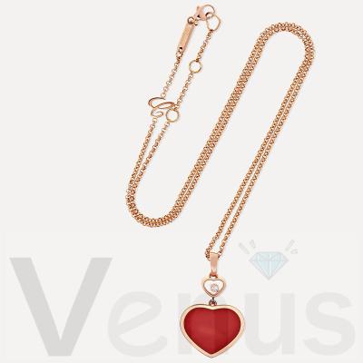 China VENUS Wholesale Fashion Custom Necklace 925 Sterling Silver Heart Gold Heart Pendant Necklace for sale