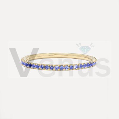 China VENUS Wholesale Designer TRENDY Thin Layer Gold Rings Original CZ Sapphire 925 Sterling Silver Ring For Women for sale