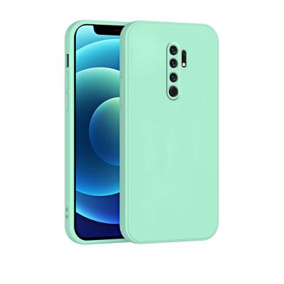 China Multicolor Shockproof For Xiaomi Redmi 9 Full Cover Liquid Silicone Shockproof Lens Phone Protector Case With Microfiber Scratching Back Cover for sale