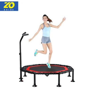 China Without Popular Zoshine Best Protective Net High Performance With Adjustable Handlebar Normal Jumping Trampoline for sale