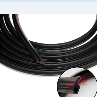 China Durable U Shape Profile Car Door Adhesive Rubber for sale