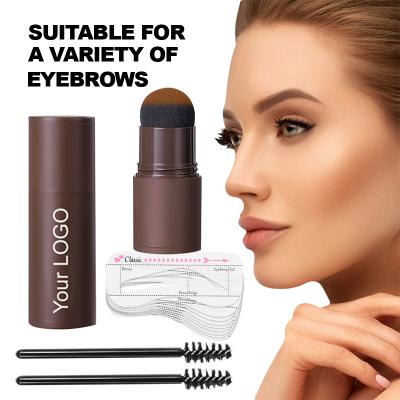 China M020 Step One Eyebrow Stamp And Stencil Waterproof Kit Henna Shaping Eyebrow Powder Waterproof Three Colors for sale