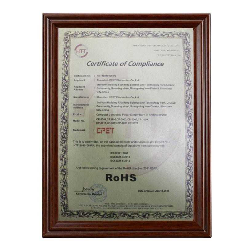 RoHS - Shenzhen CPET Electronics Co., Ltd.