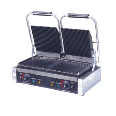 China Voltage Controller Double Plates Electric Touch Grill /Panini Grill for sale