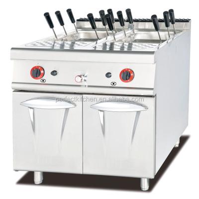 China Commerical Gas Commercial Catering Stainless Steel Restaurant Noodle Cooker With Cabinet for sale