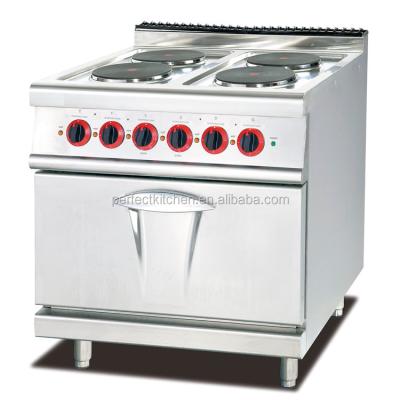 China Electric Range Commercial High Quality Hot Cooker With 4 Hot Plates / 4 Hot Plate Electric Stove With Oven for sale