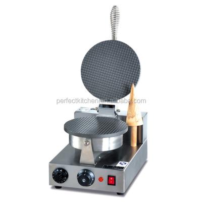 China Thermostat Adjustable Ice Cream Cone Waffle Baker Machine / Waffle Corn Maker for sale