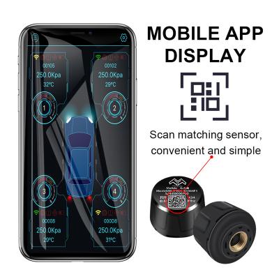 China BLE 5.0 BLE 2.4GHz TPMS Wireless External Tire Pressure Monitor for Android and IOS App Universal Tire Sensor for sale