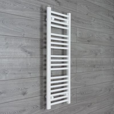 China Mild Steel 200 Mm Wide White Ladder Towel Rail Heated Radiator Designer Bathroom Narrow for sale