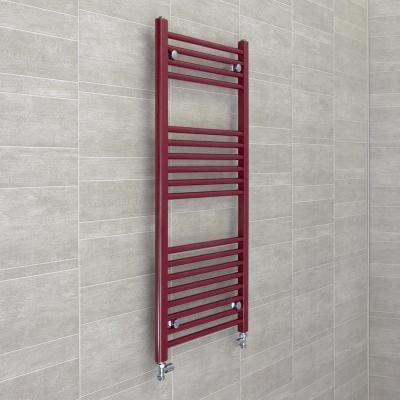 China Modern 500 mm wide red, blue or yellow heated towel rail radiators for sale