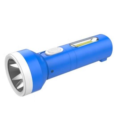 China Emergency 2023 CH-127 OEM FACTORY HOT SELL portable round/flat plug rechargeable plastic mini led flashlight for daily life for sale