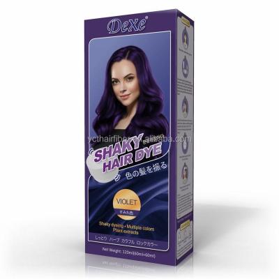 China Wholesale Herbal 100% Gray Coverage Long Lasting Dye Cream Dexe Hair Color Change Hair Color Shampoo for sale