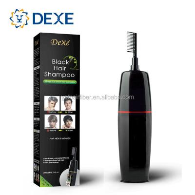 China Healty Natural Black Hair Magic Hair Color Comb Shampoo for sale