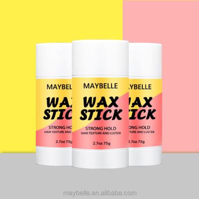 China Seller Private Label Organic Custom Hair Styling Scented Non Sticky Non Greasy Edge Control Wax Stick Floating Hair Stick for sale