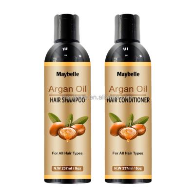 China High Quality Natural Color-protecting Castor Oil Shampoo And Conditioner Private Label 238ml Argan Oil Hair Shampoo And Conditioner for sale