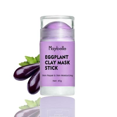 China Hot Selling Moisturizer Amazon Repair Moisturize Brighten Skin Purifying Mud Eggplant Clay Mask Stick For Sensitive Facial Skin for sale