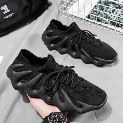 China Wholesale Cheap Wholesale Women Fashion Net Fabric Sneakers Men Knit Casual Sneaker Sports Style Walking Shoes for sale