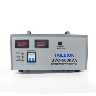 China Other SVC-5000 Voltage Stabilizer with Rotary Switches, LCD Meter Display and Circuit Breaker for sale