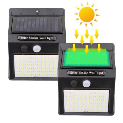 China Solar Garden 100 LED Motion Sensor Light for Security Home Outdoor Garden Solar Emergency Wall Light for sale