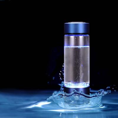 China High Quality Lonizer Cup Easy Operation Portable USB Rechargeable Glass Hydrogen Rich Water Bottle Electrolysis Cup for sale