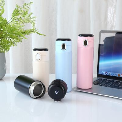 China Bargain Sustainable Stainless Water Bottle Smart LED Temperature Display Business Stainless Steel Vacuum Cup for sale