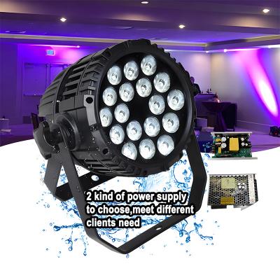 China Outdoor Waterproof 18*10W RGBW 4in1 Stage Disco DJ Led Par Stage Lights for sale