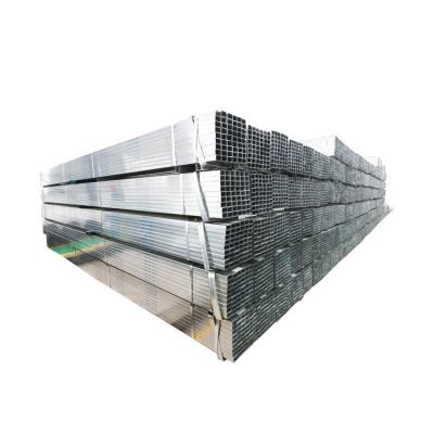 China Liquid pipe 40x80 galvanized rectangular hollow section steel pipe, gi hollow square pipe, zinc coated hollow section for sale