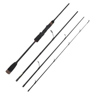 China Amazon Carbon 2.1m 7FT Medium Action 4 Section Carbon Fiber Portable Spinning Traval Fishing Rods for sale