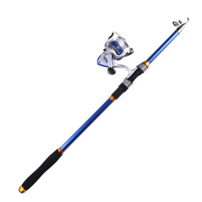 China TAIGEK 2.1/2.4/2.7/3/3.6m Fiberglass Factory Price Spinning Super Hard Fiberglass SaltwaterUltra Telescopic Fishing Rod Pole for sale