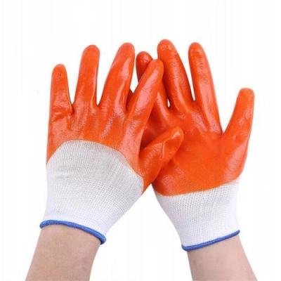 China Any Orange PVC Coated Work Gloves Non-disposable Gloves for sale