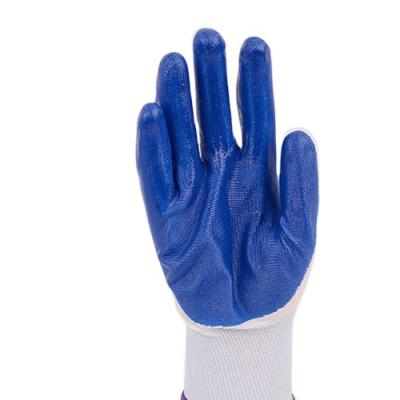 China Soft Blue PVC Coated Gloves Work Gloves for sale