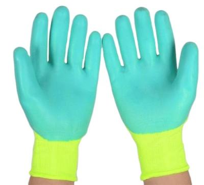 China Foam Foam Breathable Latex Work Gloves Foam Finish for sale