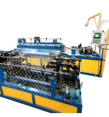 China Hotels Chain Link Fence Machine Manufacturer / Double Wire Double Axle Chain Link Fence Machine for sale