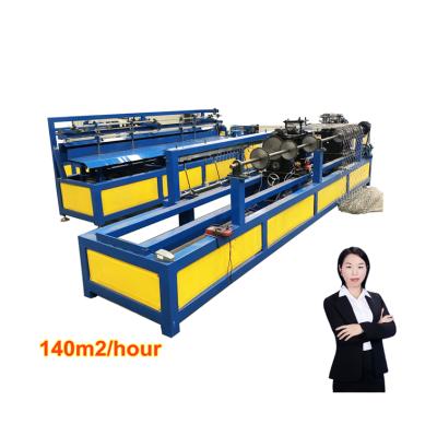 China Hotels Used Chain Link Making Machine Single Wire Chain Link Fencing Mesh Netting Machine for sale