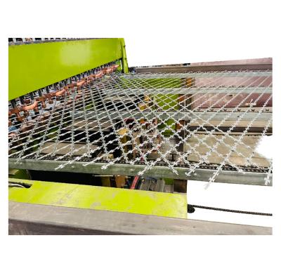 China Iron Wire Low Price Accordion Razor Barbed Wire And Razor Barbed Mesh Welding Machine for sale