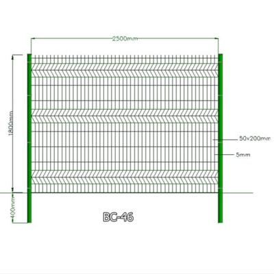 China Hot Sale Easily Assembled Curvel PVC Coated 3D Galvanized Curvel Welded Wire Mesh Fence for sale