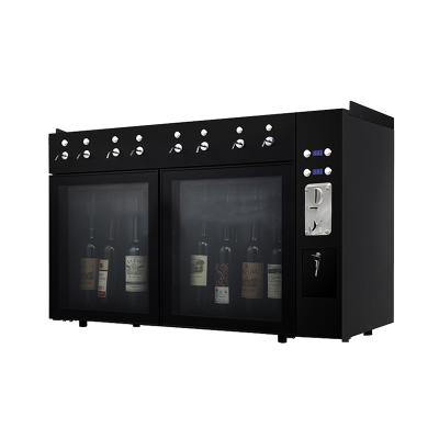 China New Design Blue Indoor Hot Selling LED Light Wine Dispenser With Coin Slot Machine for sale