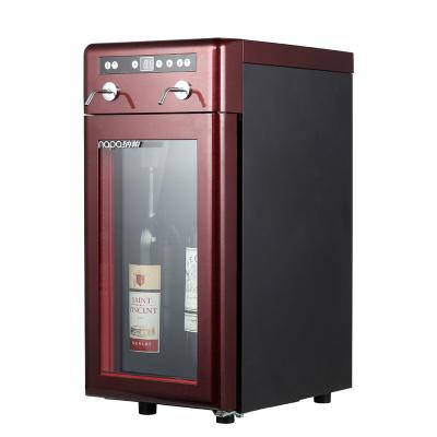 China Household OEM Automatic Wine Freezer Wine Dispenser 2 Cooler Bottles for sale