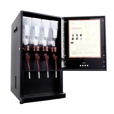 China Optional Button Panel Coffee Machine Black High End Freshly Brewed Self Service Coffee Machine for sale