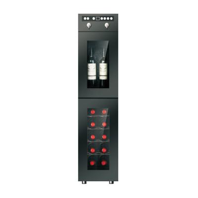 China Blue Interior Cooler LED Light Single-zone Compressor Wine Cooler Fridge With CE for sale