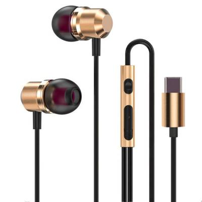 China In-Ear Noise Canceling Type C Earphone For Huawei Xiaomi OPPO One Plus USB C In-Ear Headphone Earbuds for sale