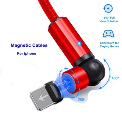 China With magnetic +Strong +360Â LED indicator; ° magnetic spinning data cable charger and usb mobile cable 3 in 1 phone cable for 8P for sale