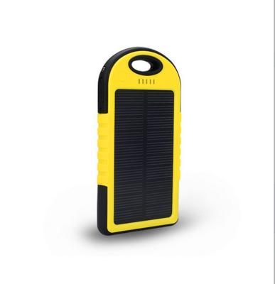 China New Design Waterproof Portable Silicon Power Bank And USB Port Banks Best Plastic Simple Mobile Solar Charger for sale