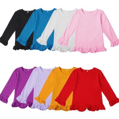 China Fashion Girls Anti-Shrink Shirts Knitted Wholesale Custom High Quality Yellow Loose Shirt Tops For Girls for sale