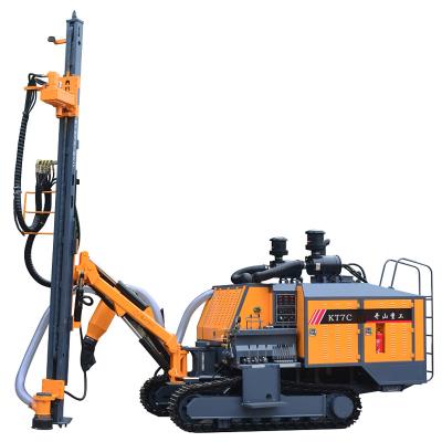 China KT7C mine 25m depth air blast hole crawler hydraulic integrated drilling rig for sale