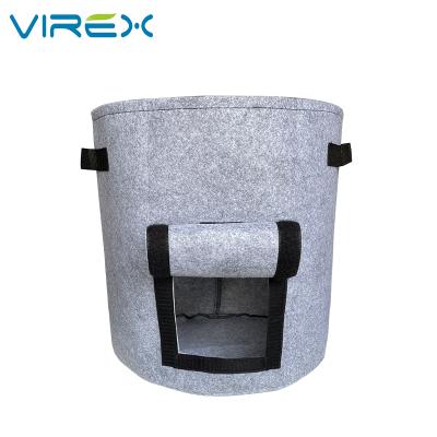 China 100% eco-friendly factory price of VIREX 4/7/10 gallon growing bags for tree farms garden for sale